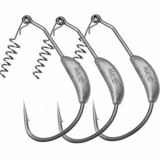 Weighted Screw Offset lure hook pack of 5