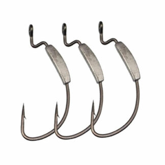 Weighted Lure Offset Hook pack of 3
