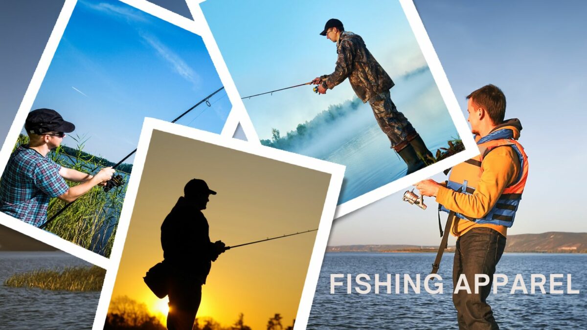 Fishing clothing and apparel outfitters.