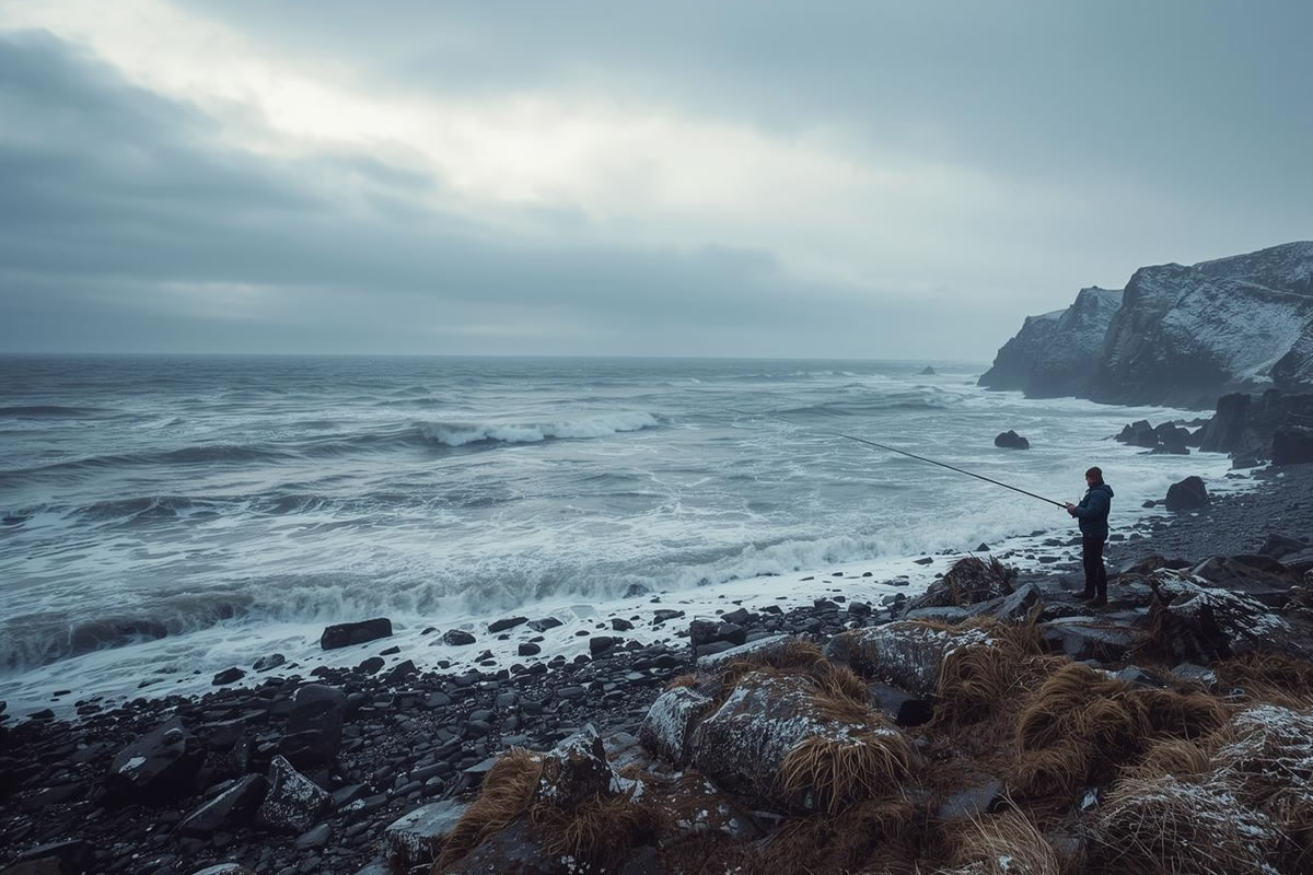 winter sea fishing in south east wales